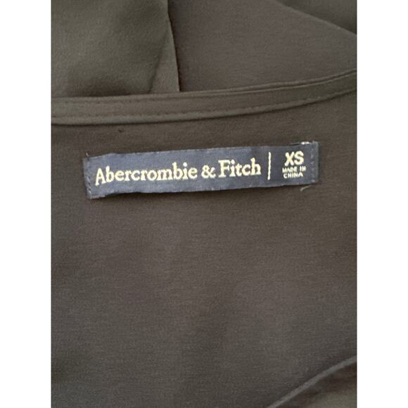 Abercrombie&Fitch Y2K Silky Angle Sleeve Jumpsuit Belt XS Navy Day to Night Glam - Picture 7 of 13